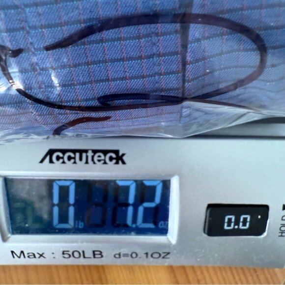 Untuckit Langhome Blue Windowpane Plaid Button Up Shirt Stretchy Regular Fit M - Picture 10 of 10